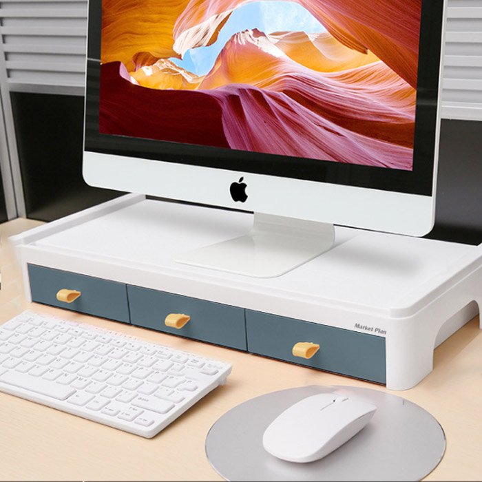 파스텔 1단 모니터 받침대