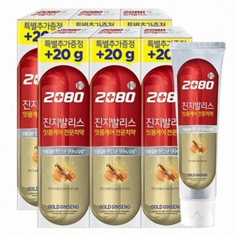 <b>2080</b> <b>진지발리스</b> 골드진생 <b>치약</b> 140g