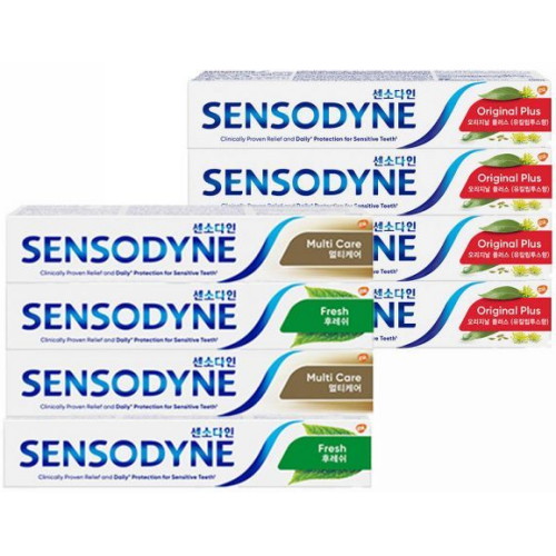 오리지널 플러스 100g x 4개 + 후레쉬민트 100g x 2개 + 멀티케어 100g x 2개