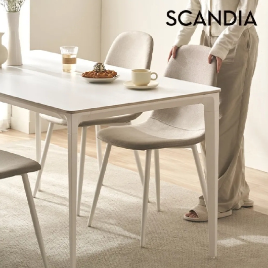 스칸디아 뉴어 포세린 통세라믹 식탁 1800 (의자별도)_이미지