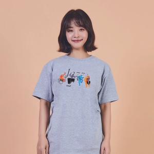 키밍 W805EF2 반팔티 첼로 피아노 여름반팔티 캐쥬얼 박스반팔티 오버핏반팔티 그래픽 JAZZ 재즈 드림배송 본상품선택 드림배..
