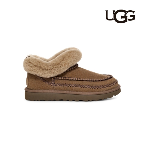 UGG 프리미엄 WOMEN 스티치 양모 칼라 미니 부츠 클래식 울트라 미니 알파인 1665302532_이미지