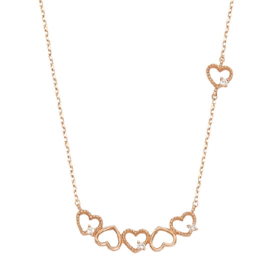 로이드 18K 로렛 하트 목걸이 LNN16227G_이미지