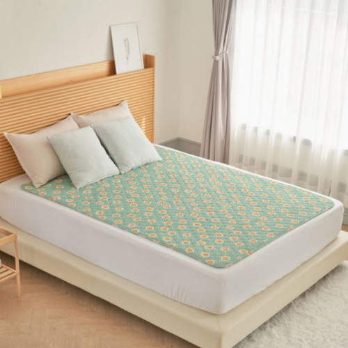 한일의료기 보듬 빈티지 데이지 탄소 전기요 (싱글, 95x180cm)_이미지