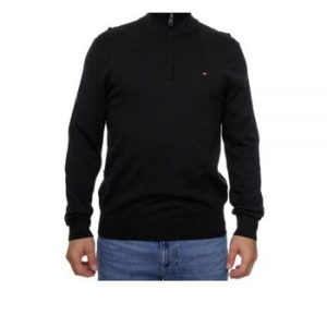 타미 힐피거 ESSENTIAL COTTON ZIP MW37331 BDS 에센셜 코튼 하프집업