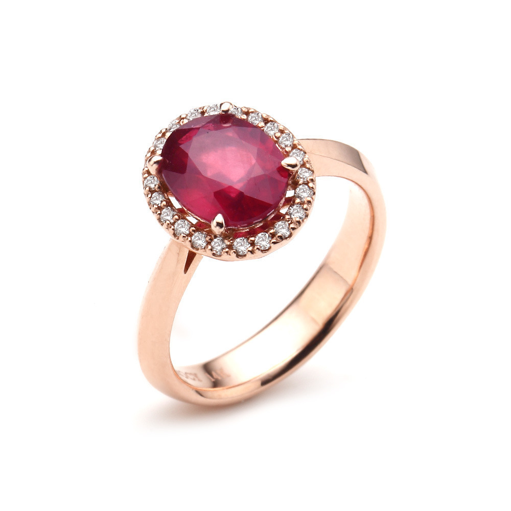 도로시 14k 퀸즈 루비 반지
