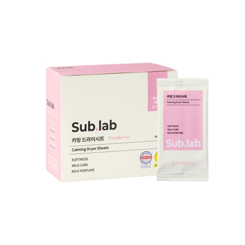 자우버 서브랩 카밍 드라이시트 로즈아이리스 40매 (1개)