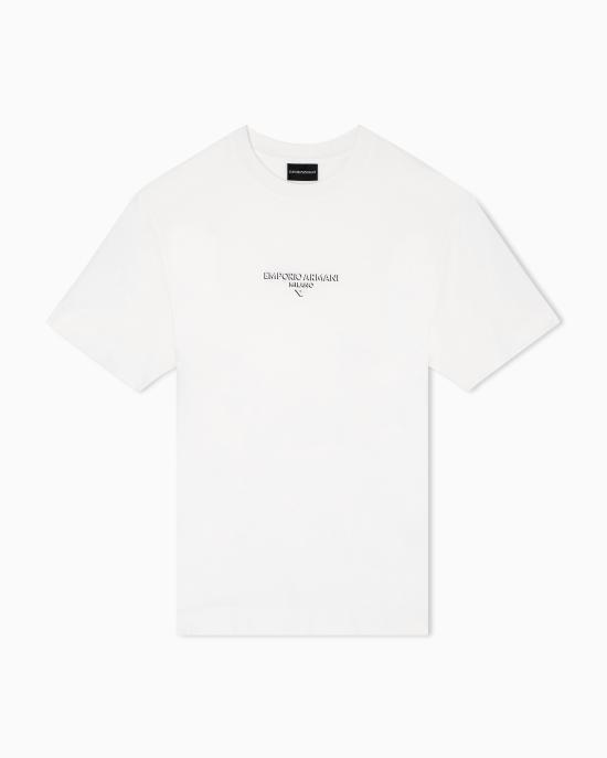 엠포리오아르마니 엠포리오 반팔 티셔츠 EM002838 AF10761 U5035 Red ochre_이미지