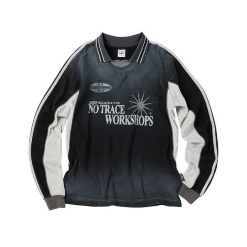 스프레이 워싱 칼라드 롱 슬리브 블랙 1518243_이미지