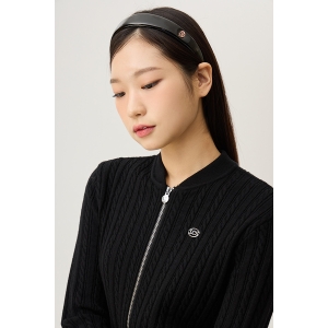 르꼬끄스포르티브 우먼스 헤어밴드 QQ122WAO13_BLK