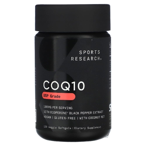 스포츠리서치 CoQ10 USP 등급 100mg 120캡슐 (1개)