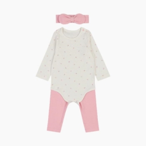  해피랜드 로미 아일렛 바디슈트 세트 (HZ510203)