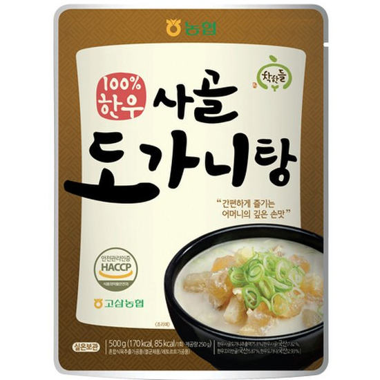 고삼농협 착한들 한우 사골 도가니탕 500g (5개)_이미지