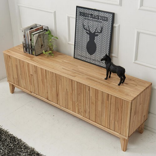 우아미가구 가엘 1단 사이드보드 참죽 거실장 1800