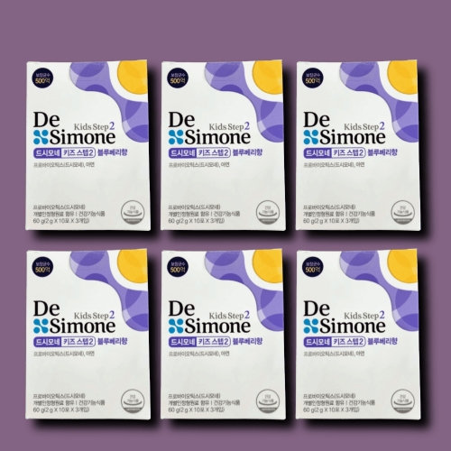 헥토헬스케어 드시모네 키즈 스텝2 블루베리향 2g 30포 (6개)_이미지