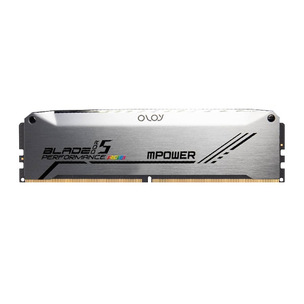 OLOy DDR5-6000 CL28 BLADE RGB MPOWER SILVER 패키지 올로코리아 (32GB(16Gx2))_이미지