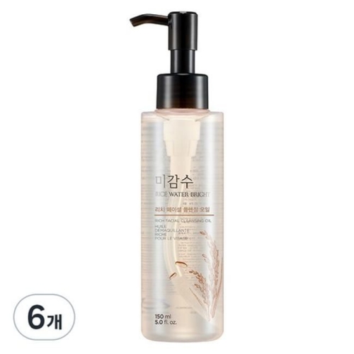 LG생활건강 더페이스샵 미감수 브라이트 클렌징 리치 오일 150ml (6개)