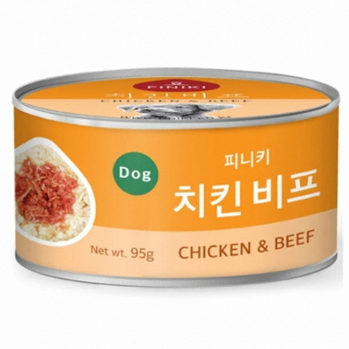 피니키 독 치킨&비프 캔 95g (1개)