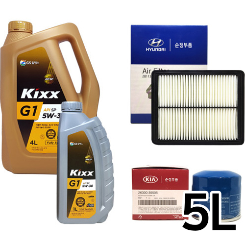 GS칼텍스 킥스 G1 5W30 + 순정필터 LF쏘나타뉴라이즈 2.0 가솔린터보_이미지