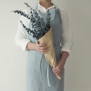 메종텍스타일 메시브 린넨 앞치마 민트