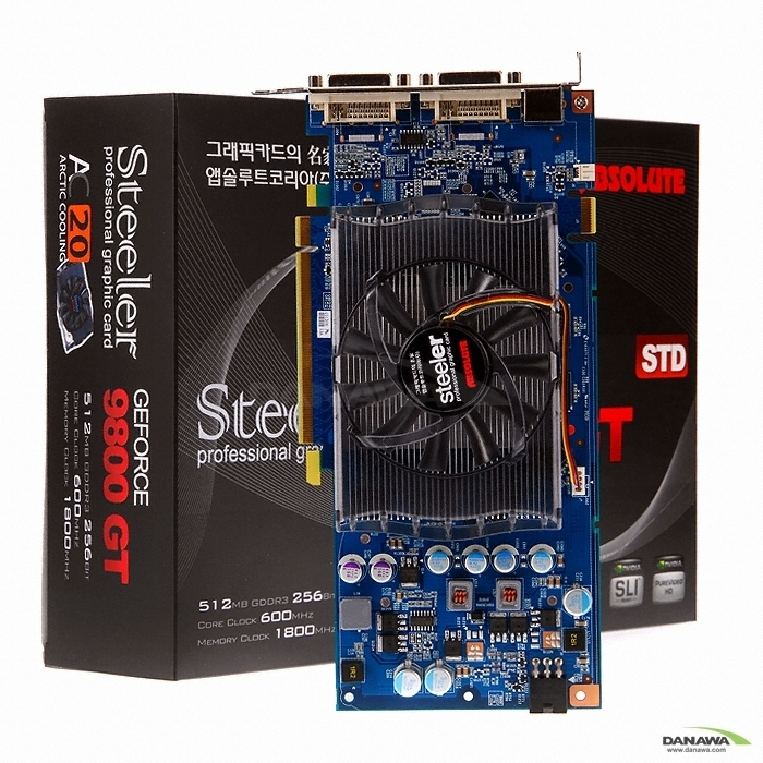 ���� ������ 9800GT Steeler STD B1 512MB AC20 + SteelSeries �е�
