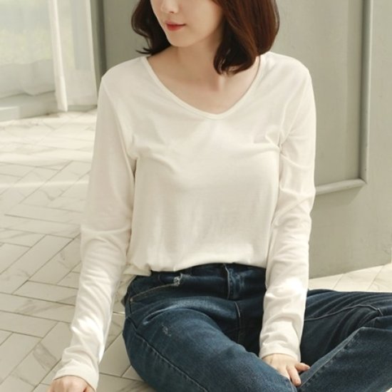 웬디즈갤러리 베리굿 브이넥 티셔츠 WTS003_이미지