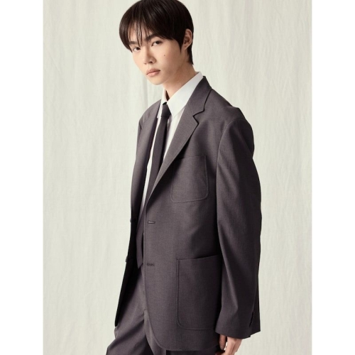 TNGT Hard Twist Set-Up Jacket Gray TNJA5E201G2_이미지