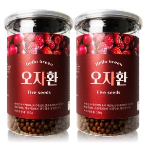 헬로우그린 국내산 오자환 350gX2 통 총700g 국산구기자 국산오미자 외국복분자 국산산수유 외국사상자_이미지