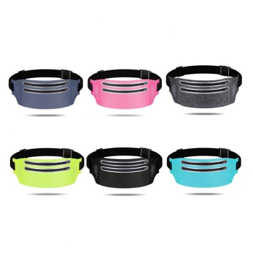 이스트팩 345580 반사 스트립이 있는 방수 러닝 웨 핸즈프리 피트니스를 위한 2개의 지퍼 포켓 회색