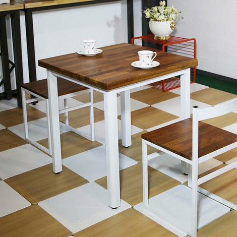 아름이와다움이 멀바우원목 해피 식탁 700 (의자별도)_이미지