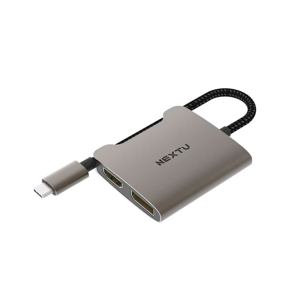 이지넷유비쿼터스 NEXTU NEXT-2273TCH-4K Type C to HDMI+DP 변환 컨버터_이미지