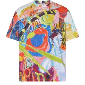 로에베 남성 코튼 루즈핏 티셔츠 multicolor LOE76397MUL1T1AA00 TP82228162
