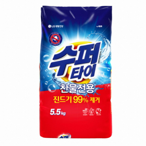 수퍼타이 찬물전용 진드기 99%제거 5.5kg (2개)_이미지