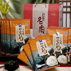 완도 구운 맛있는 무조미 명품 돌김 7매10봉 명절선물용김 구이김세트1호