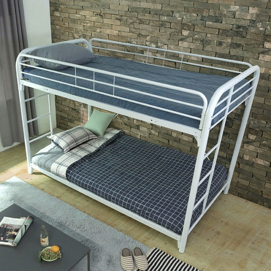 에보니아 라이프 철재메탈 A형 2층침대 (그린폼볼라텍스)_이미지