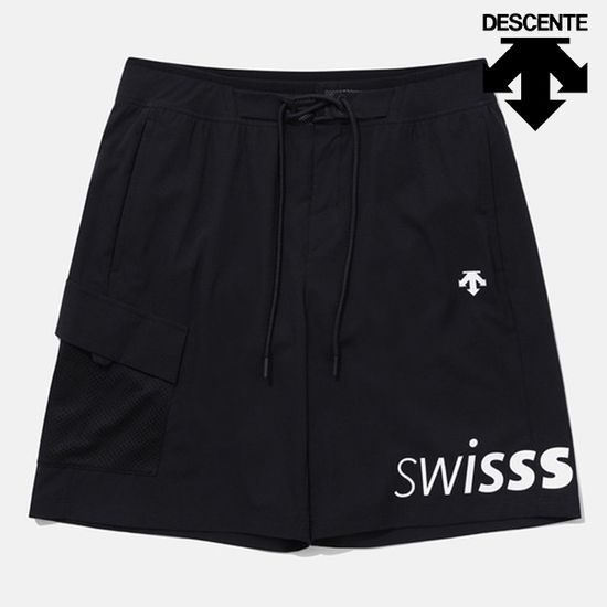 데상트 SWISS SKI 인스파이어드 6부 팬츠 이너 내장형 SP221EHP58