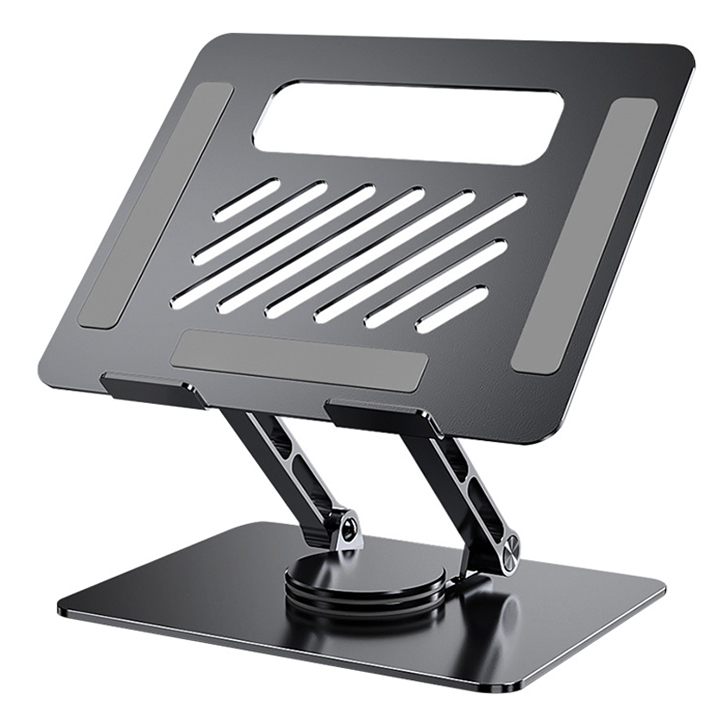 위니즈 360도 회전 휴대용 노트북 거치대 (그레이 / WZ-L305G)_이미지