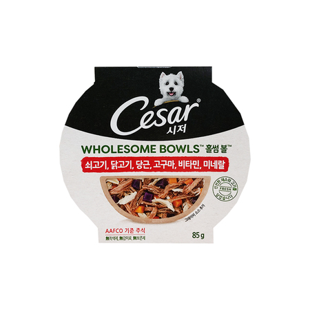 시저 ㅤ홀썸볼 쇠고기 닭고기 당근 고구마 85g (10개)_이미지