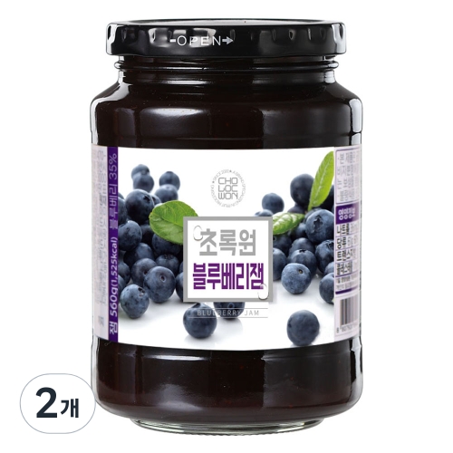 초록원 블루베리잼 560g (2개)
