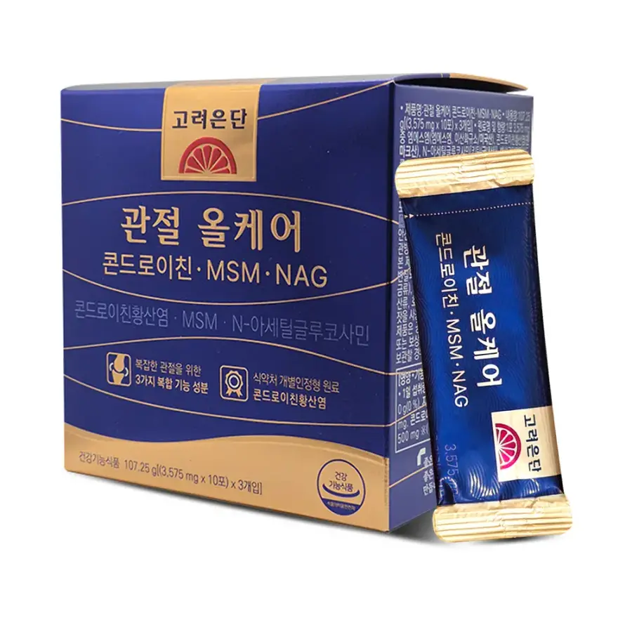 고려은단 관절 올케어 콘드로이친 MSM NAG 30포 (3개)