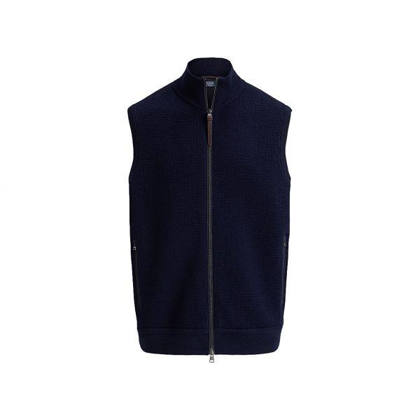 랄프로렌 폴로 하이브리드 와플니트 울 스웨터 베스트 조끼 11010678