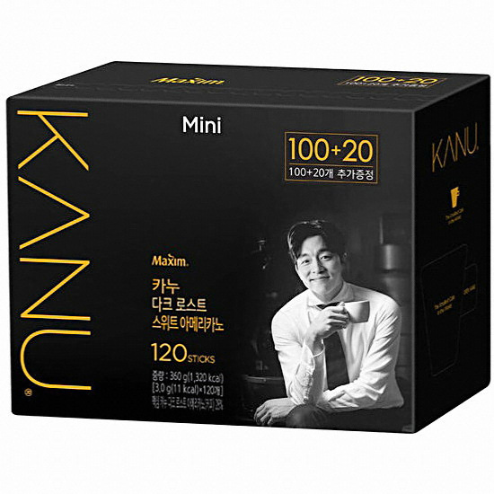 동서식품 카누 미니 다크로스트 스위트 아메리카노 스틱 120개입 (4개)_이미지