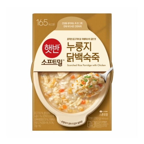CJ제일제당 비비고 누룽지 닭백숙죽 280g (24개)_이미지