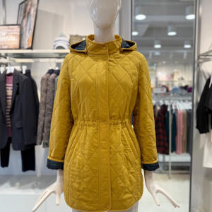 크로커다일레이디 면 혼방 다이아 맞퀼팅 패딩 점퍼 CLDWPD204