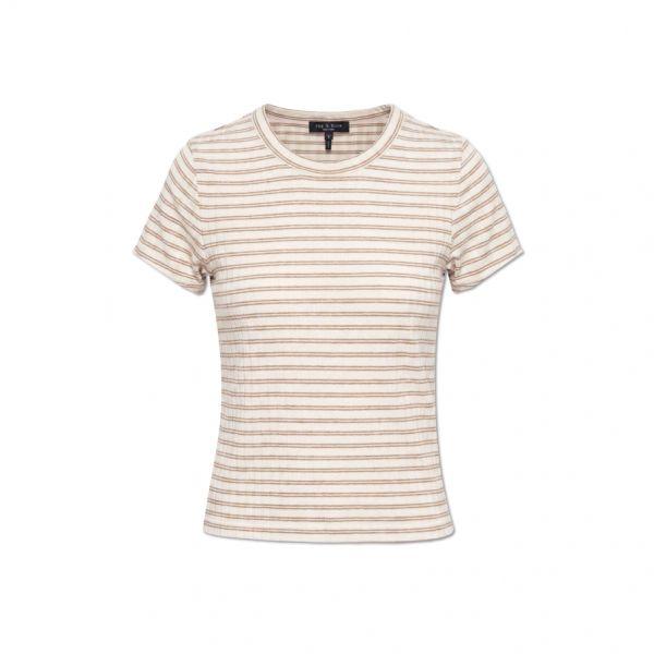 랙앤본 루카 스트라이프 반소매 티셔츠 RE1A25FT1GW T