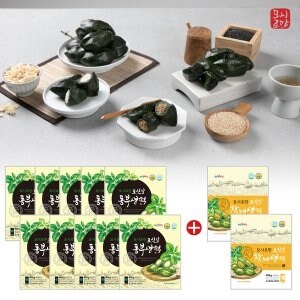 콩고물영농조합 모시로만 생 모싯잎 <b>송편</b> 동부10봉+참깨2봉 4.8kg