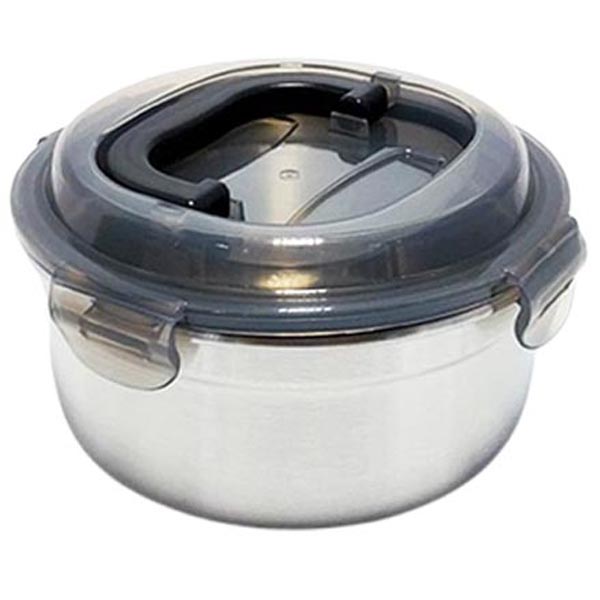 키친아트 피앙세 스텐 원형 핸디 2호 1.1L (1개)_이미지