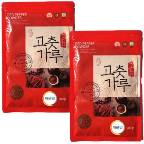 예천청결고추 2026 예천청결 태양초 고춧가루 매운맛 500g
