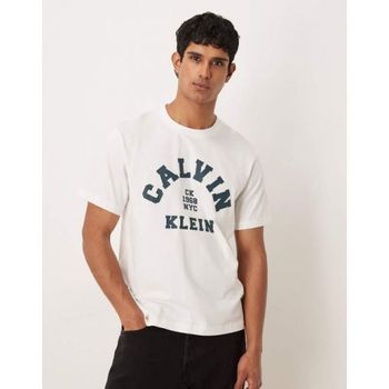 캘빈클라인 컬리지에이트 그래픽 티셔츠 화이트 153987822