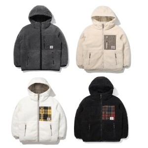 수지 광고 남녀 공용 비숑 BICHON TWEED 리버시블 다운 KUW22571